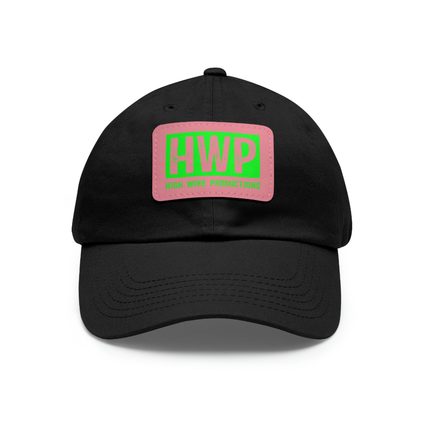 HWP Green logo Dad Hat with Leather Patch