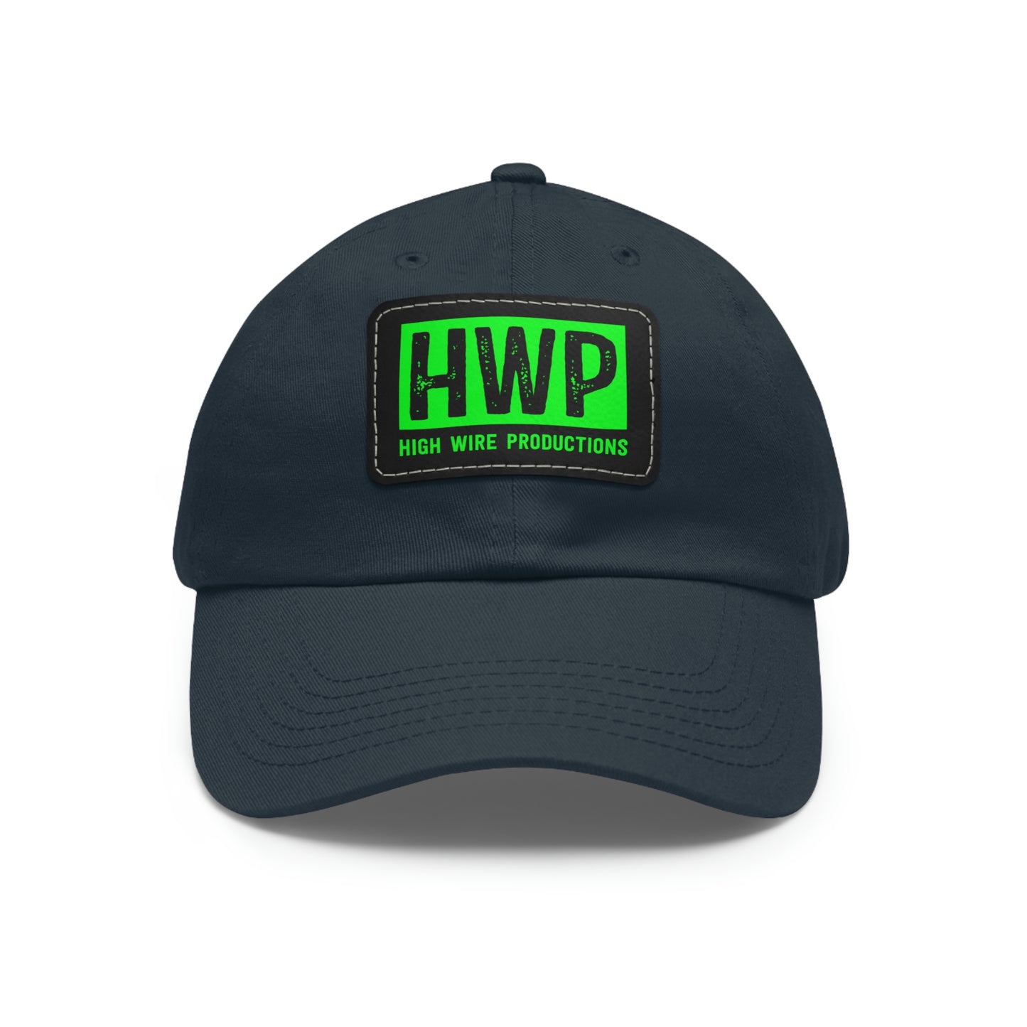 HWP Green logo Dad Hat with Leather Patch