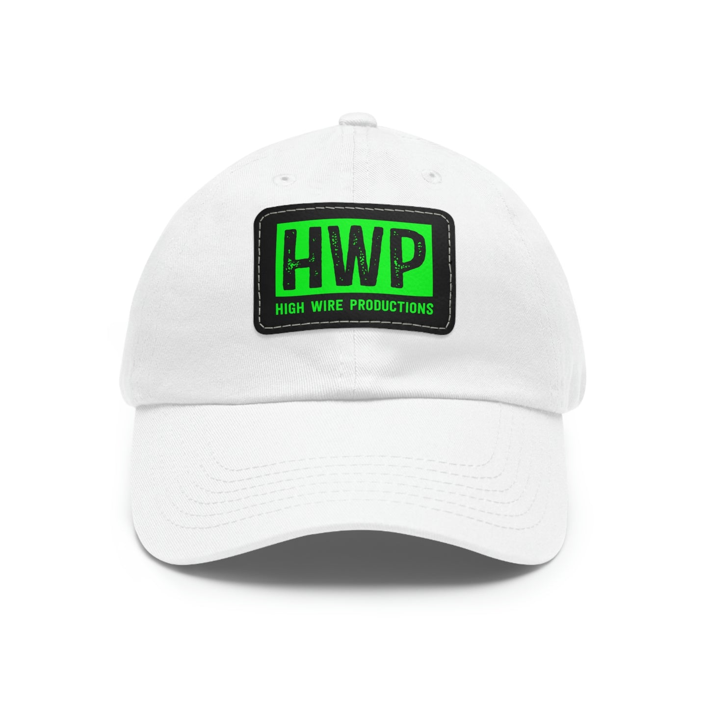 HWP Green logo Dad Hat with Leather Patch