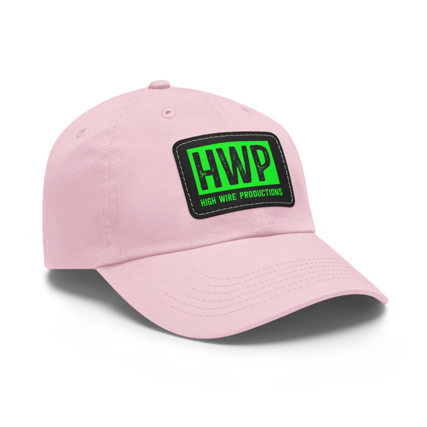 HWP Green logo Dad Hat with Leather Patch