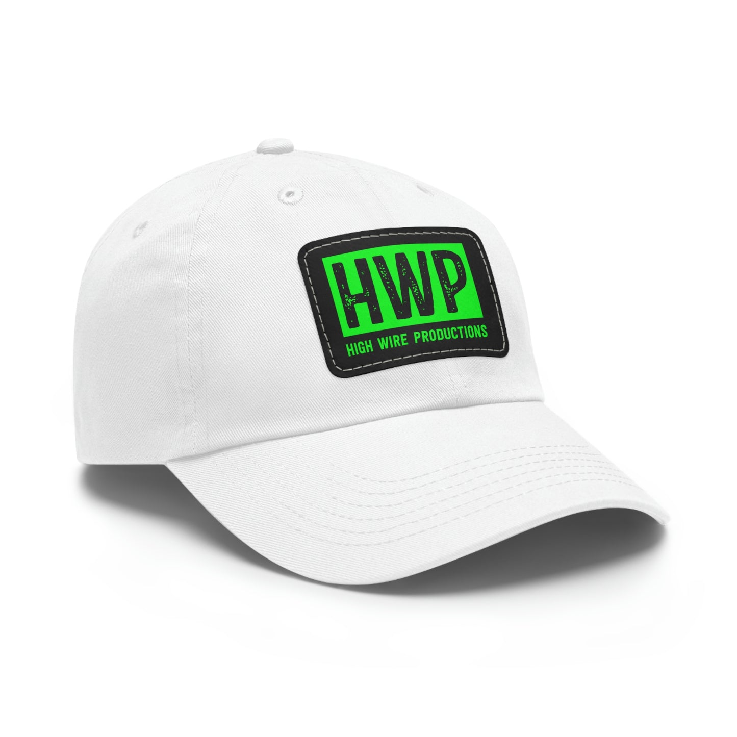 HWP Green logo Dad Hat with Leather Patch