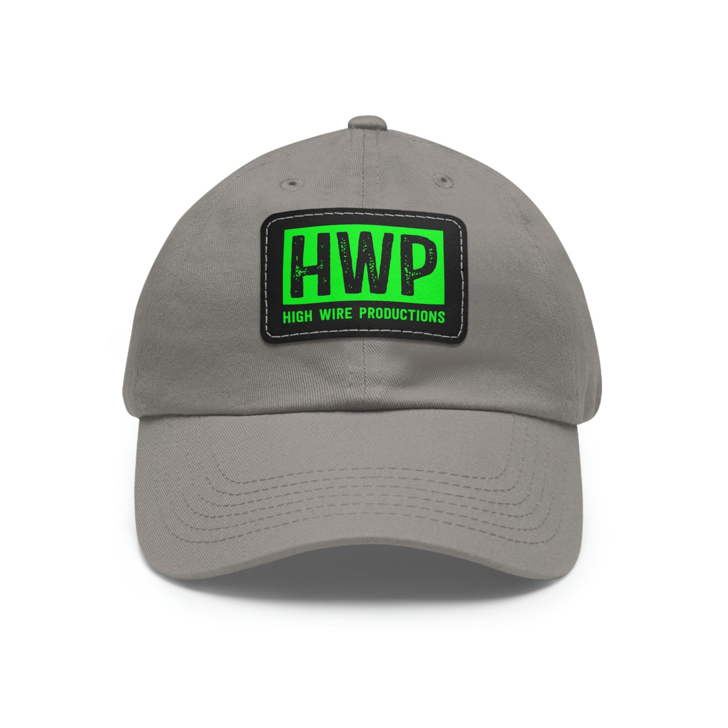 HWP Green logo Dad Hat with Leather Patch