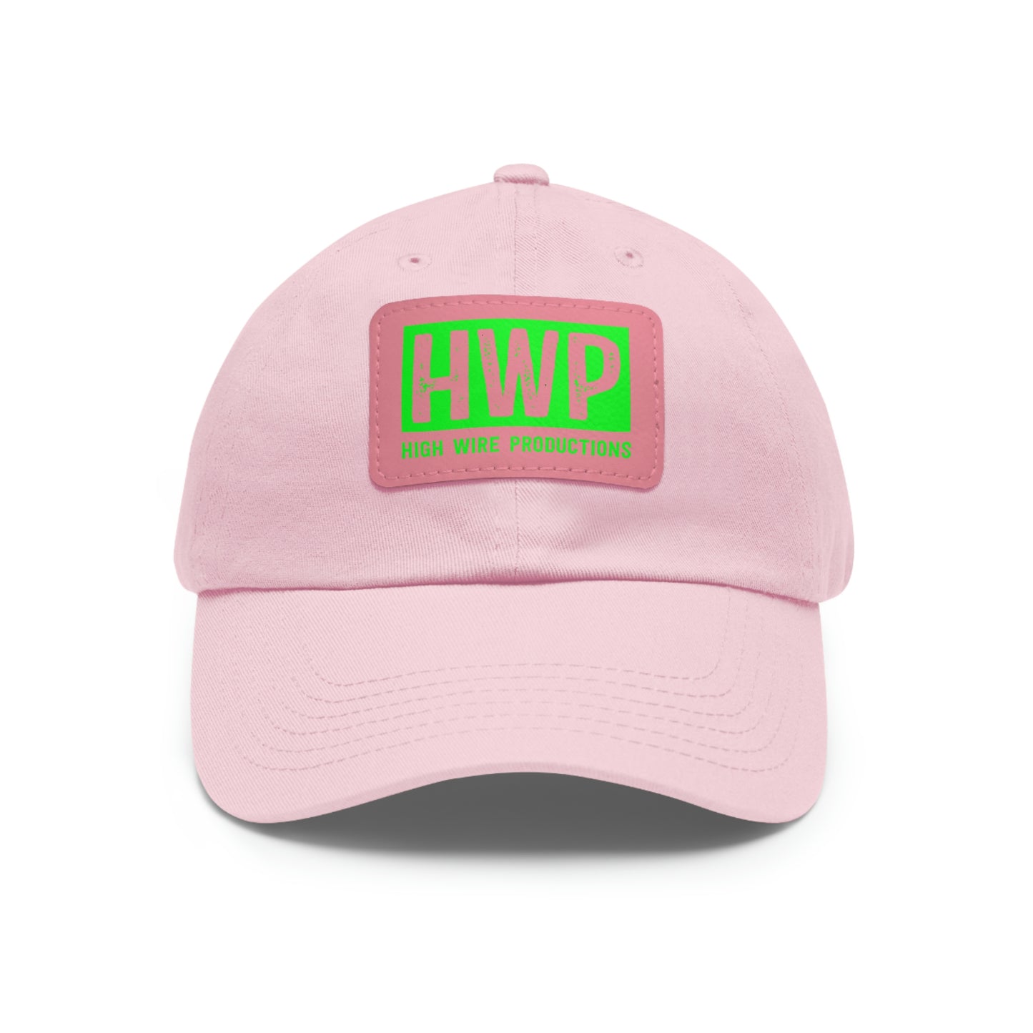 HWP Green logo Dad Hat with Leather Patch