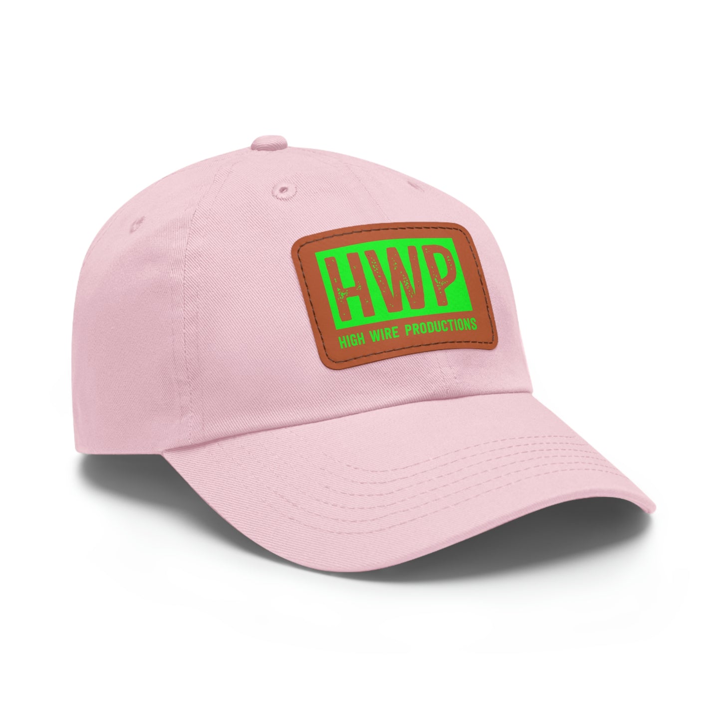 HWP Green logo Dad Hat with Leather Patch