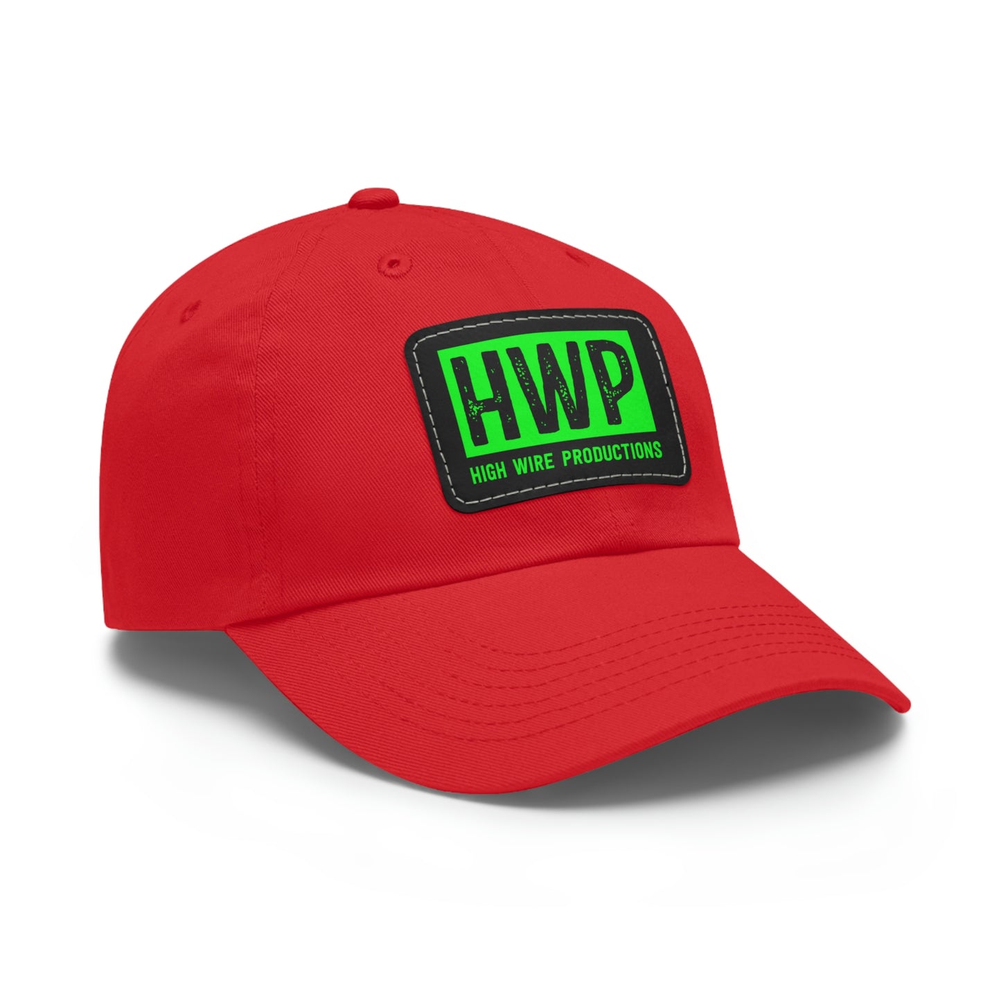 HWP Green logo Dad Hat with Leather Patch