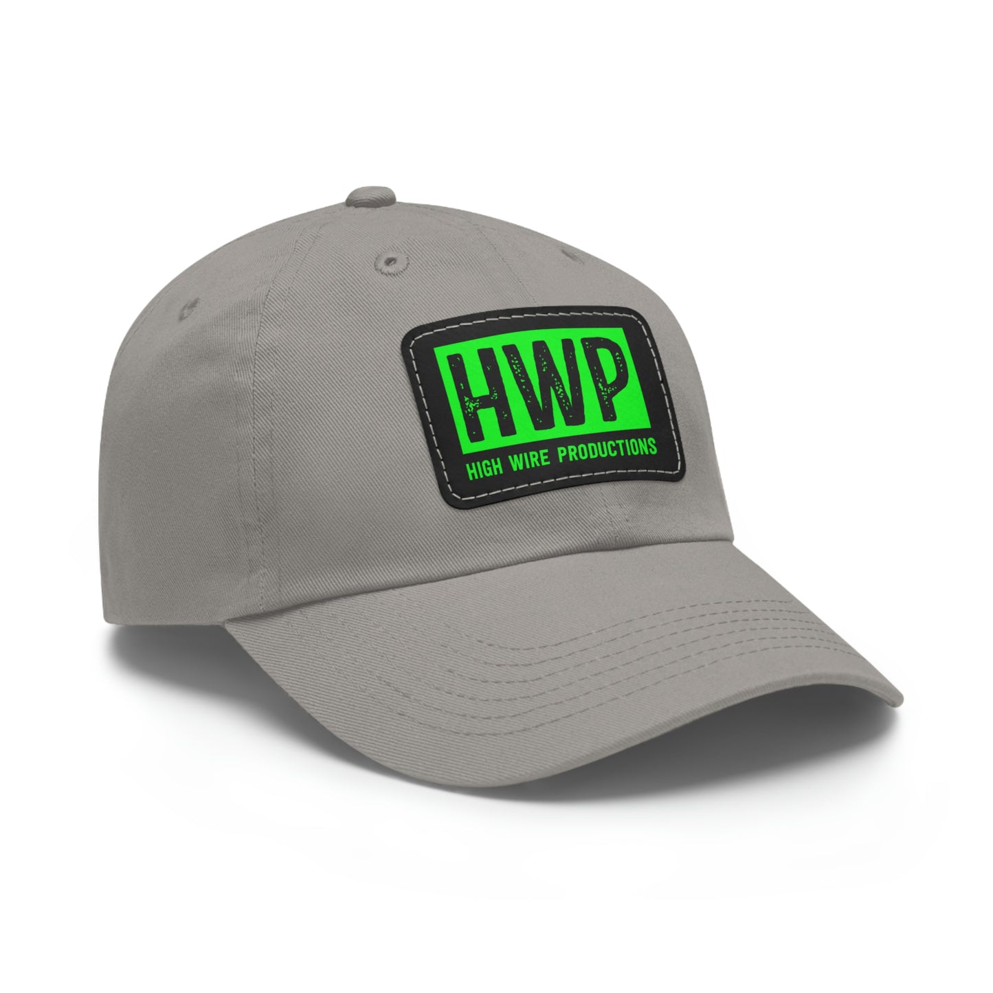 HWP Green logo Dad Hat with Leather Patch