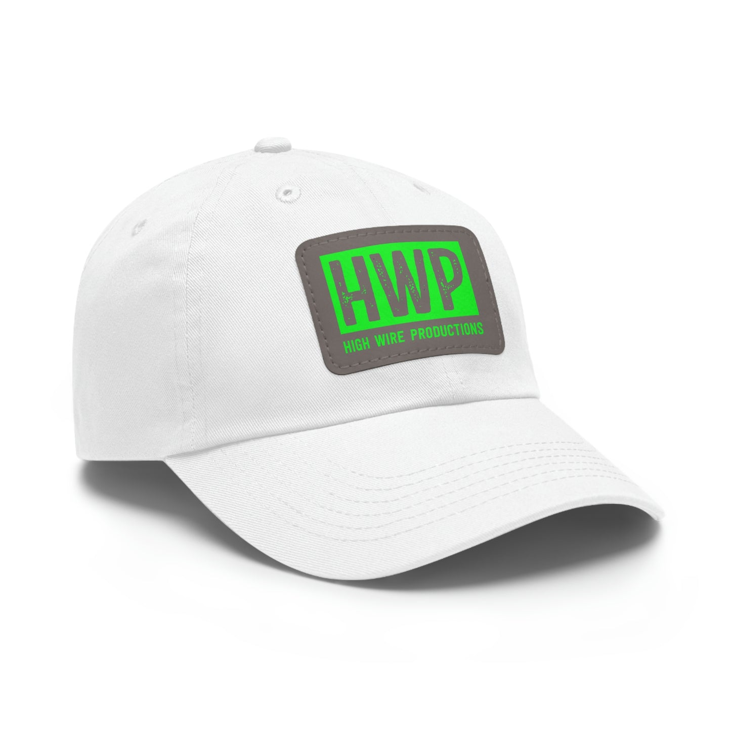 HWP Green logo Dad Hat with Leather Patch