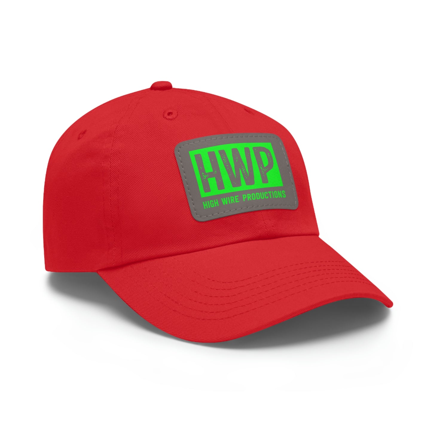 HWP Green logo Dad Hat with Leather Patch