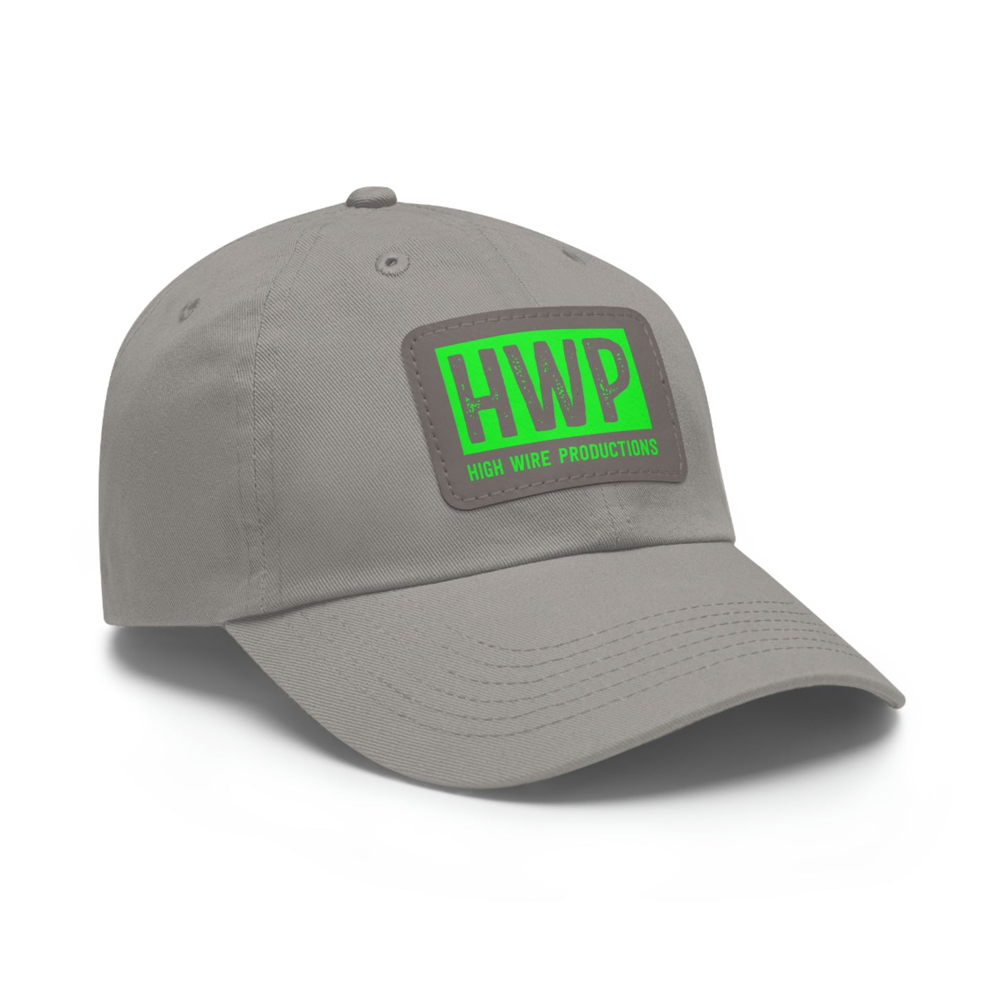 HWP Green logo Dad Hat with Leather Patch