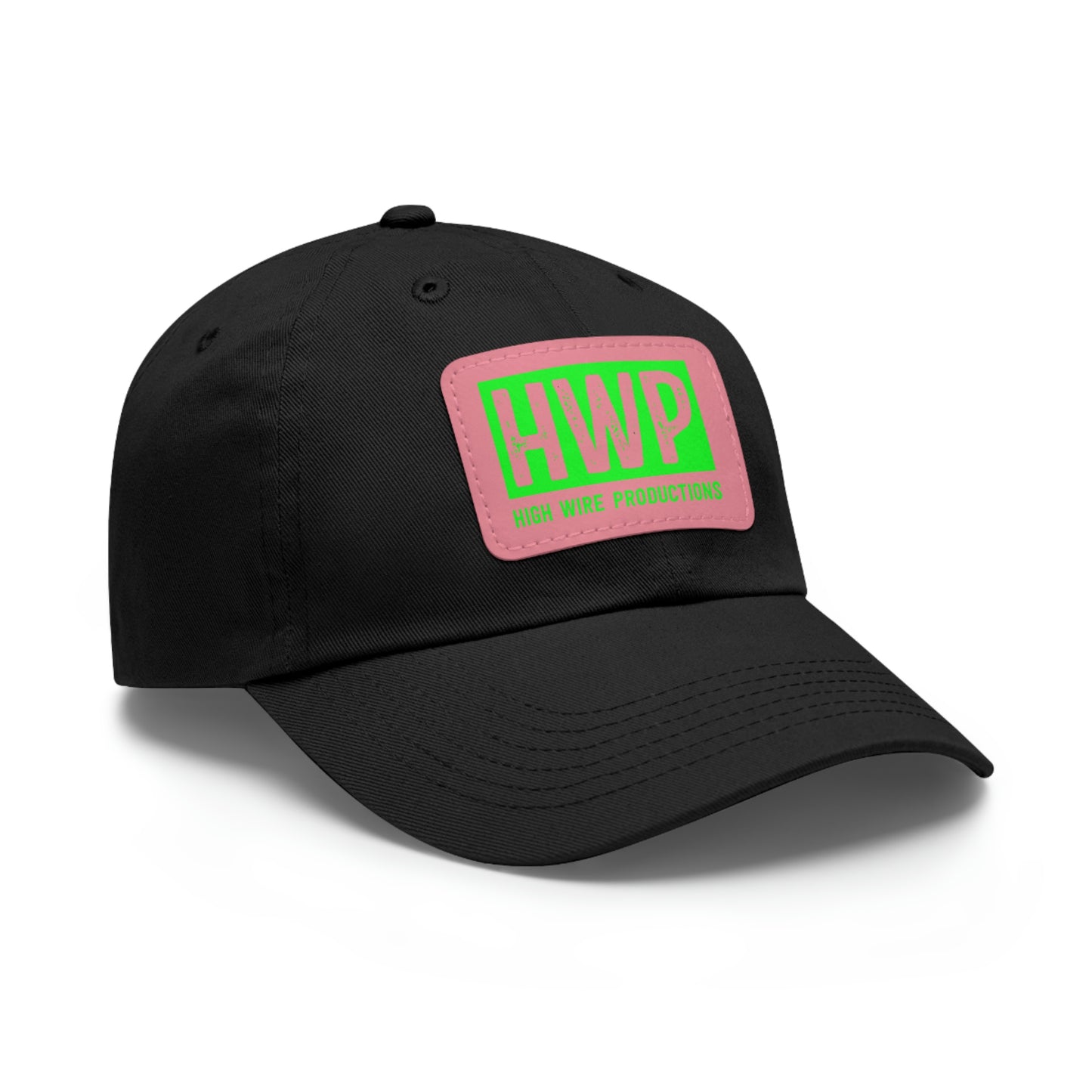 HWP Green logo Dad Hat with Leather Patch