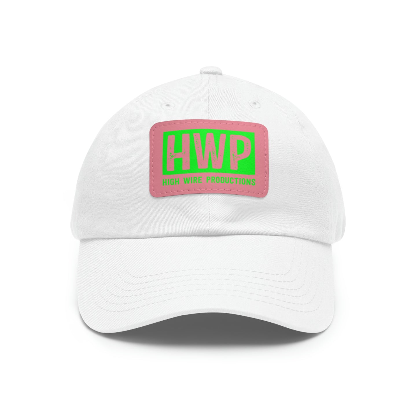 HWP Green logo Dad Hat with Leather Patch