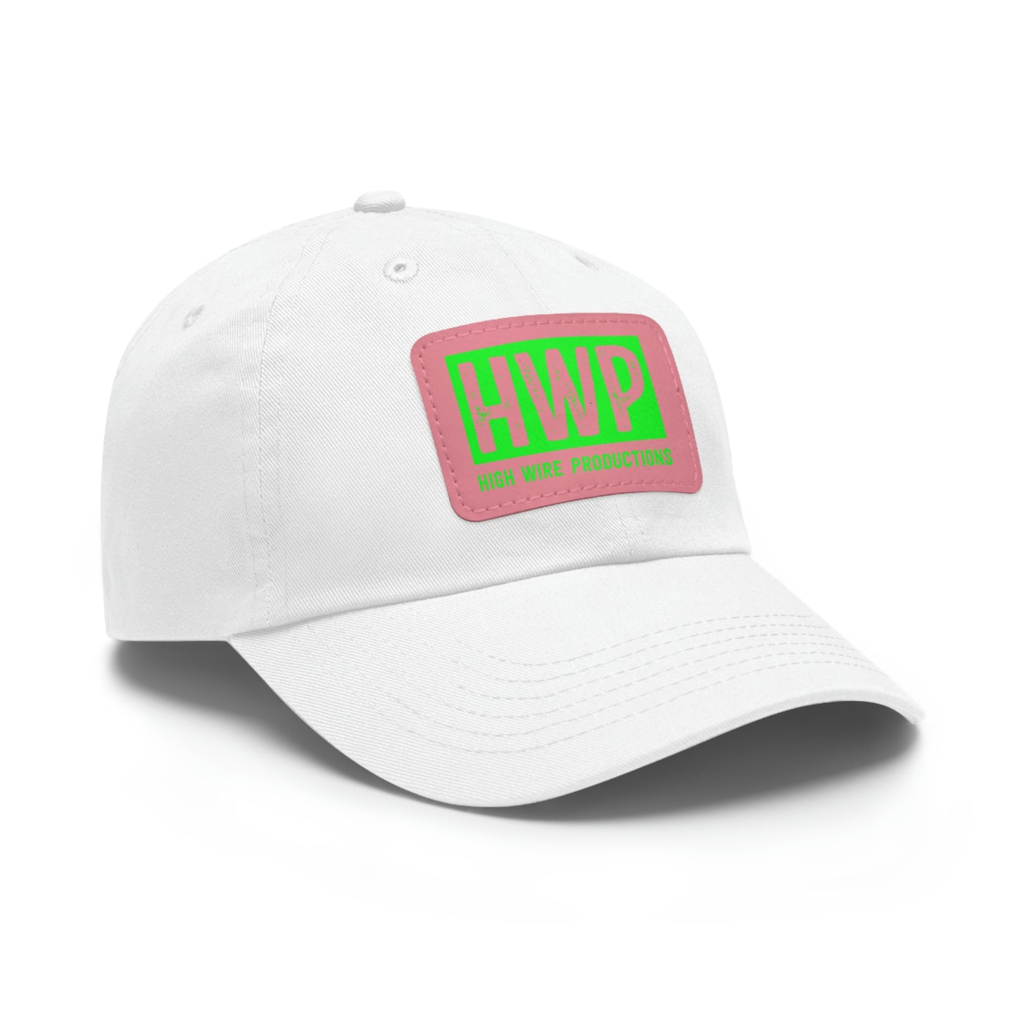 HWP Green logo Dad Hat with Leather Patch