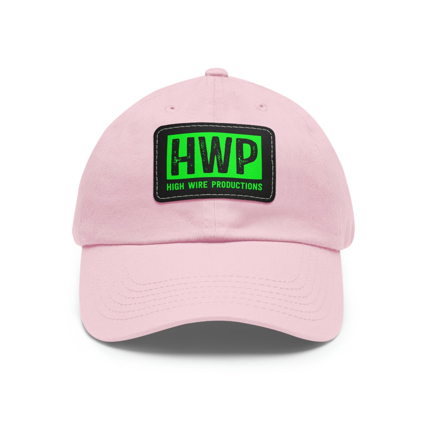 HWP Green logo Dad Hat with Leather Patch