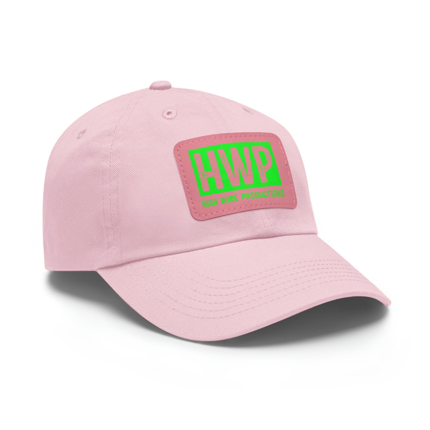 HWP Green logo Dad Hat with Leather Patch