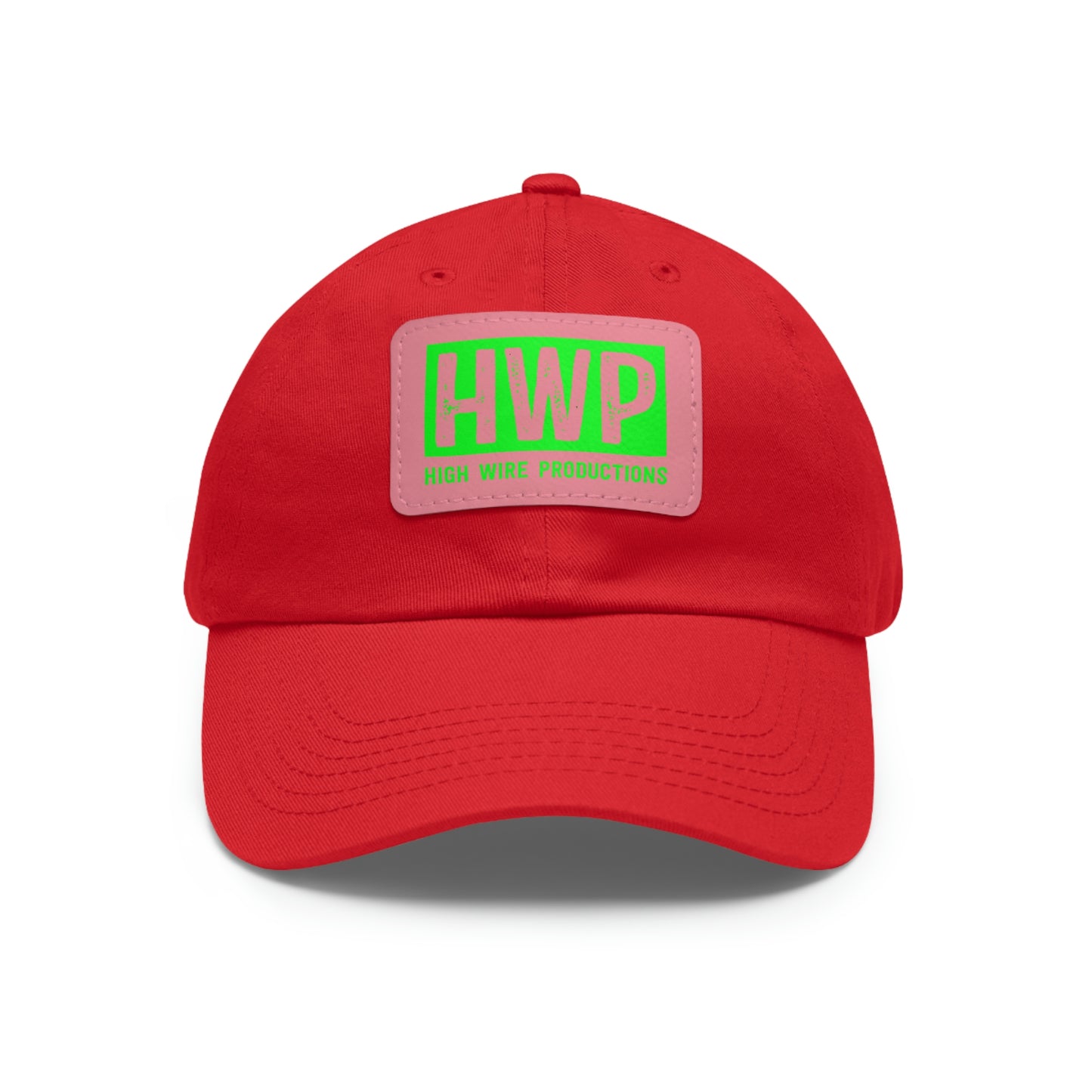 HWP Green logo Dad Hat with Leather Patch