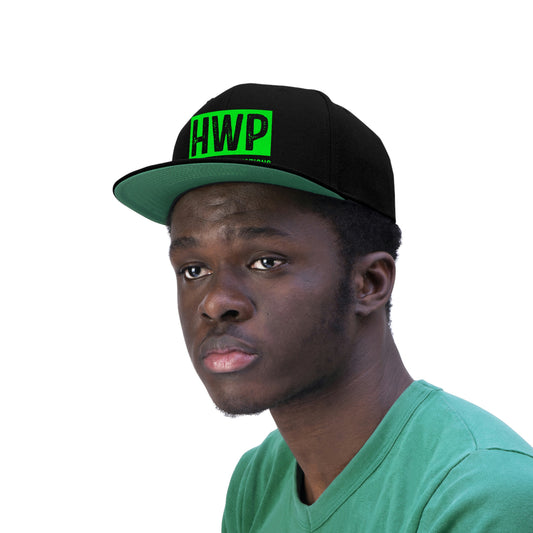 Green on Black High Wire Snapback