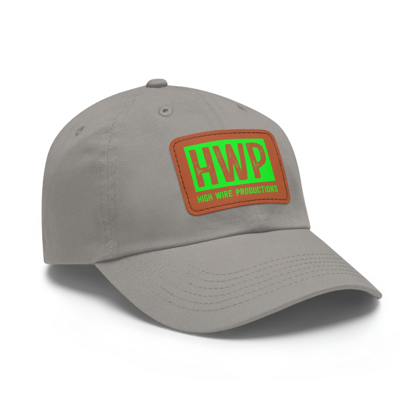 HWP Green logo Dad Hat with Leather Patch