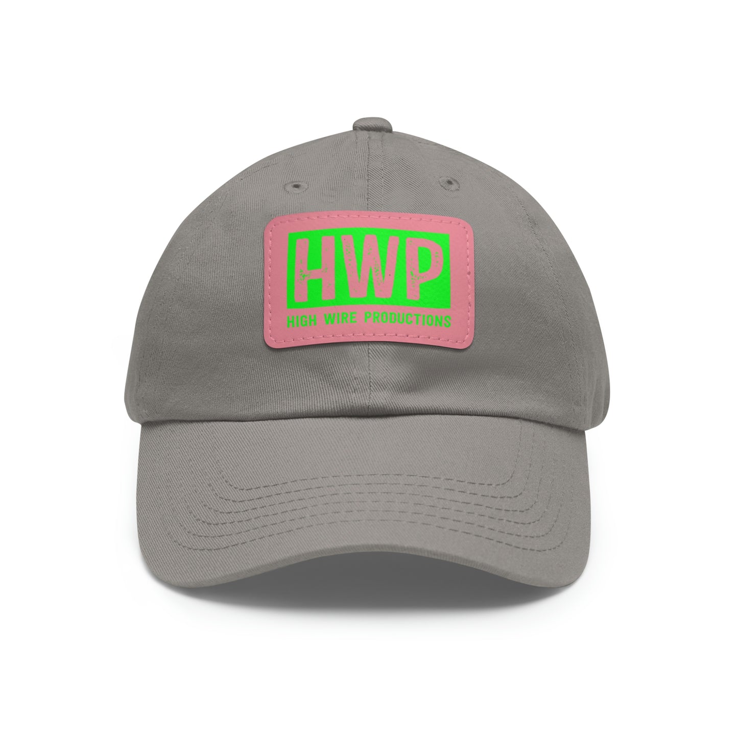 HWP Green logo Dad Hat with Leather Patch